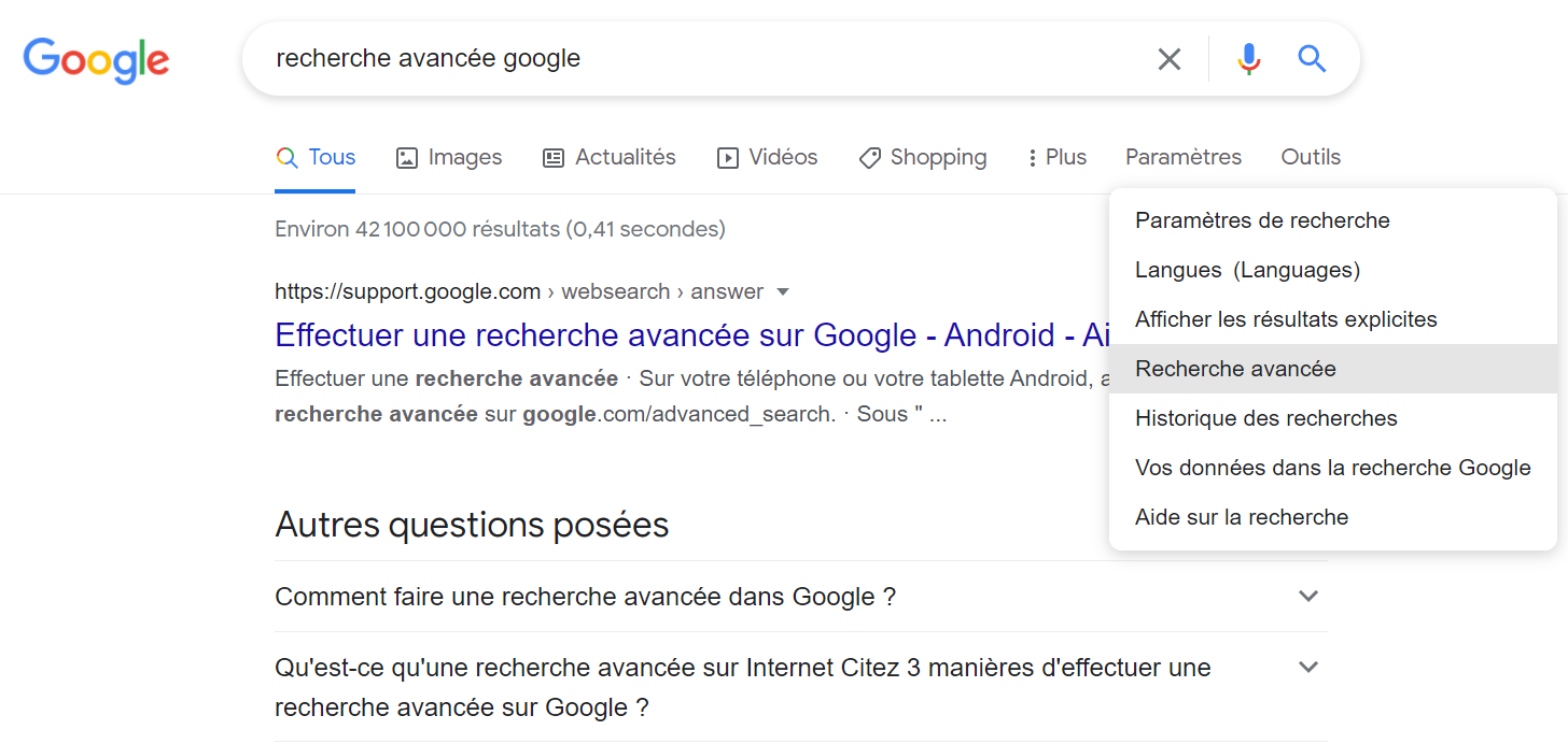 RECHERCHE AVANC E GOOGLE visual data 6